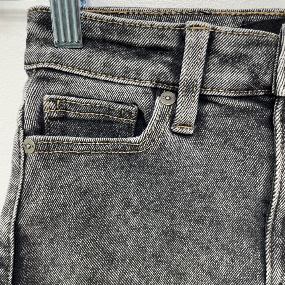 Kendall + Kylie The Drifter High Rise Acid Wash Black Denim Shorts 0/24 Cowgirl - Picture 2 of 12